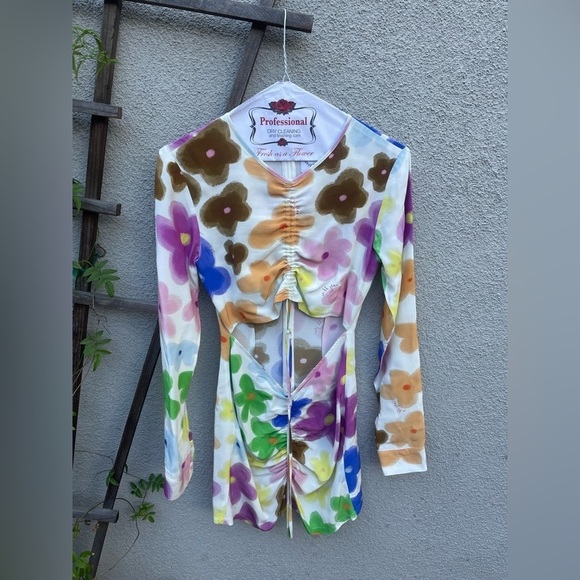 With Jean Hermana Dress Viola Tricolor - Picture 8 of 15